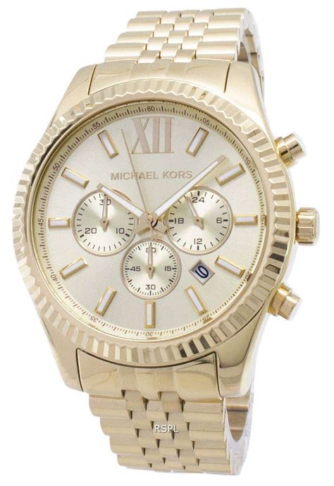 michael kors mk281|michael kors lexington champagne watch.